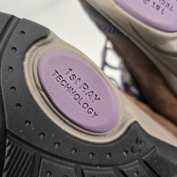 Vionic Cypress Women's Size 7 hiking Trail Outdoors boots Purple & brown Lace Up - Picture 7 of 10